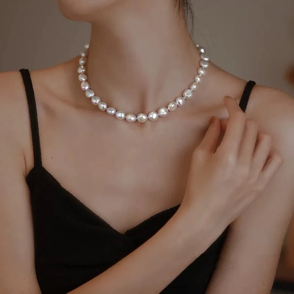 Natural Baroque Pearl Choker
