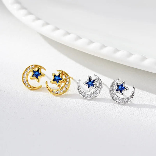 Star Moon Diamond Ear Cuff